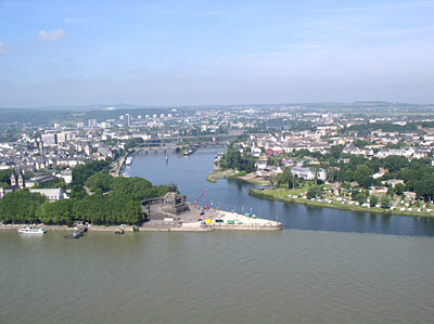 Altstadt von Koblenz und das Deutsche Eck